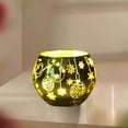 thumbnail image 6 of Tuvgenk Bowl Candle Holder Decoration Glass Candle Holders Yellow Applicable To:Dining Room、Bedroom、Living Room, 6 of 6
