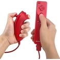 thumbnail image 3 of Télécommande Wii avec Wii Motion Plus à l'Intérieur / Manette Nunchuk Shock Wii / Compatible Nintendo Wii, Wii U (Rouge), 3 of 4