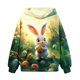 thumbnail image 5 of Sudadera con capucha para niño, para niño, con estampado de Feliz Día de Pascua, color, manga larga, informal, deportiva, con capucha, sudadera con capucha de manga larga, top con inserciones en los h, 5 of 5
