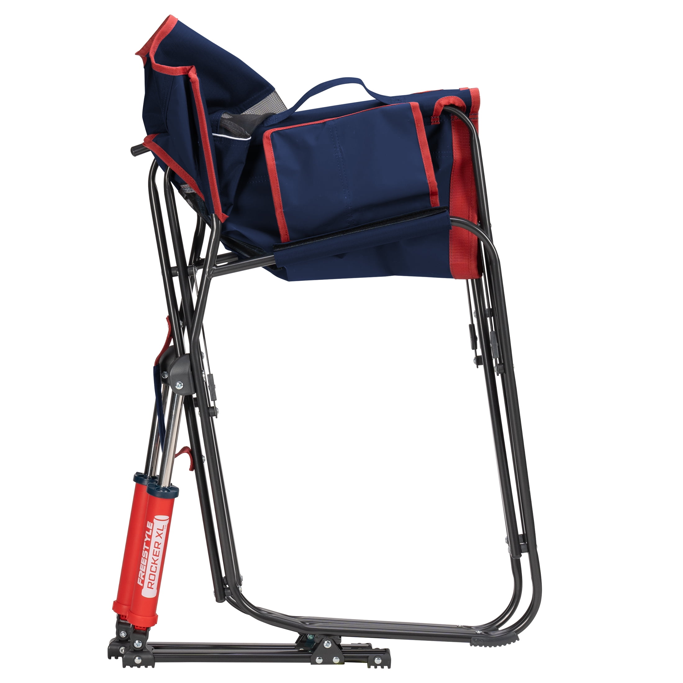 GCI Outdoor Freestyle Rocker XL Oversized Foldable Rocking Camp Chair, Texas