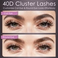 thumbnail image 3 of Lash Clusters Kit CyanoooGenesis 200pcs 40D D Curl, 3 of 9