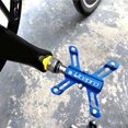 thumbnail image 3 of Pedales de bicicleta de montaña con rodamientos sellados de 9/16 ", pedales de plana para bicicleta en forma de X Azul Zulema Pedal de bicicleta ligero, 3 of 8