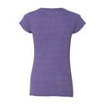 thumbnail image 3 of Gildan - Softstyle Women’s V-Neck T-Shirt - 64V00L - Heather Purple - Size: M, 3 of 3
