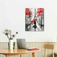 thumbnail image 3 of Shiartex Canvas Wall Art Decor for bedroom Black and white Scenery Romanti Couples Pictures Artwork Ready to Hang for Living Room Home Decoration 16x20 in/12x16 in Paris Eiffel Tower Wall Decor, 3 of 5