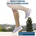 thumbnail image 2 of Diamond Star Diabetic Over the Calf, Non-binding Premium Cushion Cotton Knee High Comfortable Socks for Men (Beige- 6 Pairs, Socks Size 13-16), 2 of 6