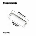 thumbnail image 6 of Goo-Ki 5" Hole Center Satin Nickel Kitchen Cabinet Handles, Closet Classic Zinc Alloy Drawer Cabinet Pulls Dresser Hardware for Bedroom, 6 Pack, 6 of 8