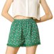 thumbnail image 1 of INSPIRE CHIC Pantalones Cortos De Playa De Cintura Elástica Con Estampado Floral De Encaje De Verano Para Mujer Verde XL, 1 of 6