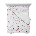 thumbnail image 7 of Independence Five-pointed Star Shining Twin XL Size Down Alternative Comforter,Lightweight Comforter Quilt Bedding Set with Pillow Shams White American Flag Day Bed Comforter Duvet Insert 68"x98", 7 of 7
