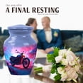 thumbnail image 4 of JAGASY Bike Small Urn for Ashes for Women, Blue Mini Urns for Human Ashes Keepsake, Forest Trees Decorative Urns for Mom & Dad, Pink Funeral Urn for Cremation for Parents, (3 Inch), 4 of 7