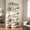 White, variant on Kicctian 5-Tier Tall Bookshelf – Narrow Metal & Wood Storage Rack, Open Display Organizer for Living Room, Bedroom, Home Office,Black