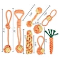 thumbnail image 2 of MGEZCOO Dog Toys for Aggressive Chewers Pack of 8 | Eco-Friendly Puppy Toys, Knotted Cotton Rope for Dental Health & Interactive Play, 2 of 7