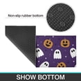 thumbnail image 6 of Halloween Purple Ghosts and Pumpkins Kitchen Rugs Sets Of 2,Anti Fatigue Kitchen Mat Rugs Non Slip Washable,Decorative Kitchen Floor Mats for Kitchen,Sink,Laundry,17"x30"+17"x47", 6 of 7