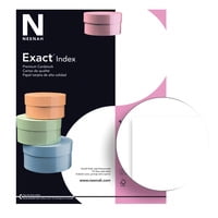 Exact Index Cardstock  8.5  x 11   110 lb./199 gsm  White  250 Sheets