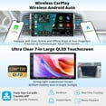 thumbnail image 4 of ATOTO Double DIN Car Stereo with Front & Rear Cameras, 7" Car Audio QLED Touchscreen CarPlay & Android Auto, 4G LTE & WiFi, GPS, 8GB + 128GB TF Card, Dual Bluetooth, DSP Audio Technology (X10), 4 of 7