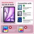 thumbnail image 3 of MoKo Case for iPad Air 11 inch Case(M4 2026/M3 2025/M2 2024), iPad Air 5th/4th Gen 10.9 inch Case 2022/2020 with Pencil Holder, Slim Trifold with Translucent Back Shell, Pink, 3 of 10