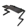 thumbnail image 1 of Support d'Ordinateur Portable Réglable en Alliage d'Aluminium Support de Table de Lit Pieds Pliables Rehausseur de Notebook Plateau de Lecture avec Coussin, 1 of 6