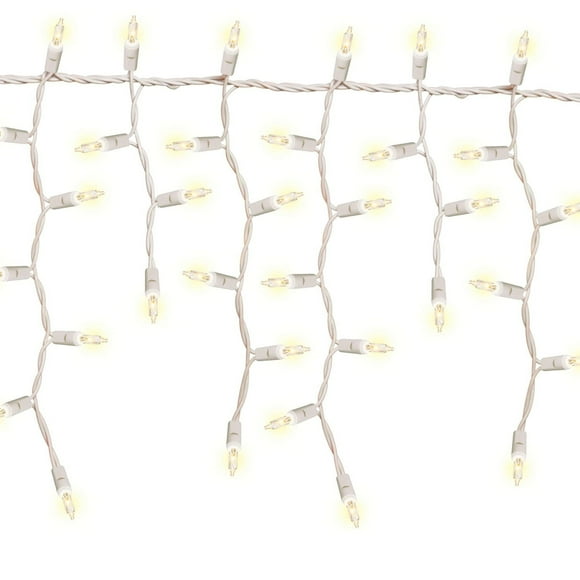 Holiday Time 100-Count Clear Incandescent Curtain Christmas Lights, 7.2'