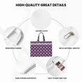 thumbnail image 5 of Salouo Skull Flower for Canvas Tote File Bag, Tote Bag With Zipper Business Briefcase Document Bag with Handle A4 File Organizer Laptop Bag for Travel & Work, 5 of 8