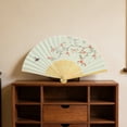 thumbnail image 2 of YingYouFu Chinese Style Folding Fan, Traditional Silk Bamboo Fan, Unisex Decorative Hand Fan for Photography, Portable Summer Cooling Fan, 2 of 6