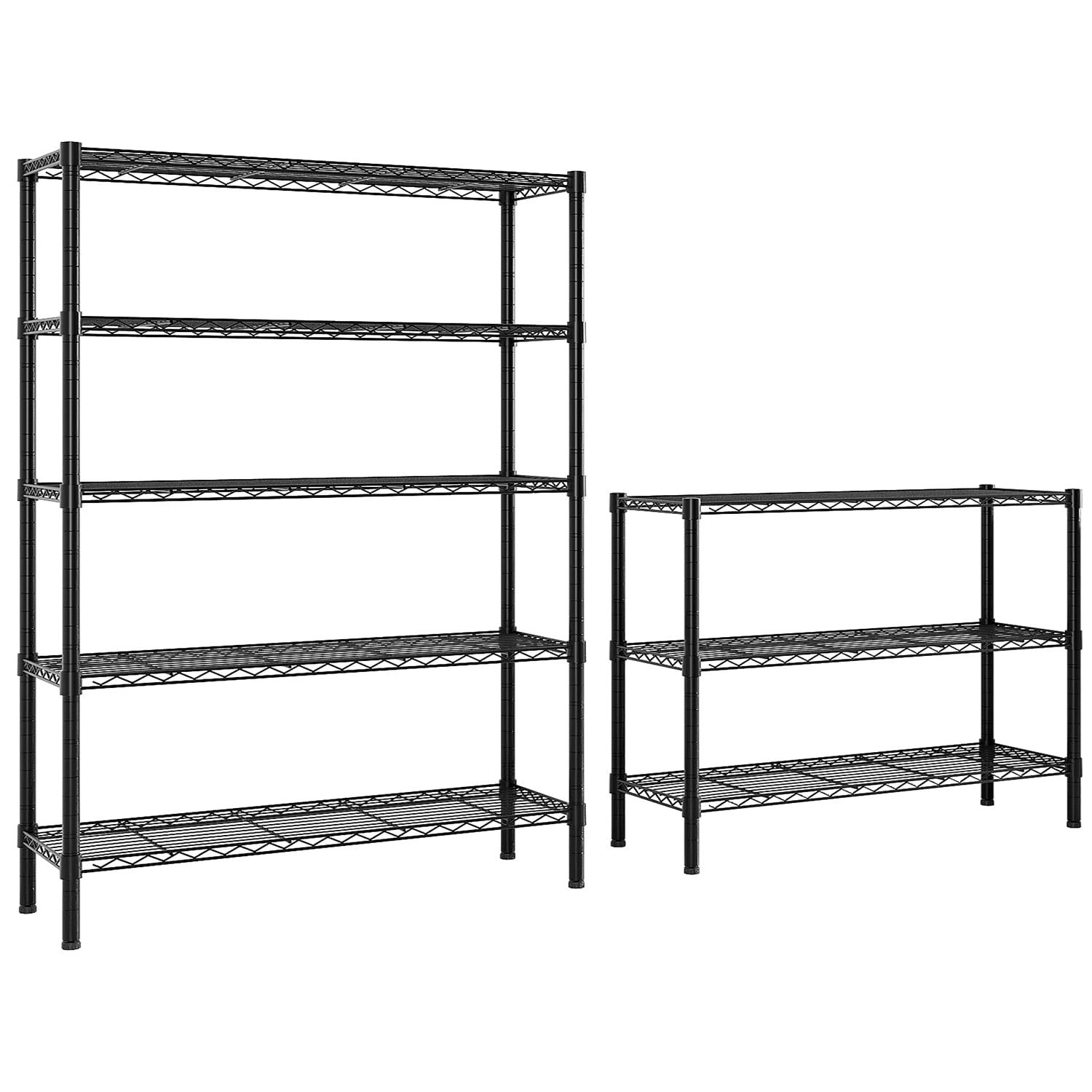 Ktaxon 1140LBS Heavy Duty Wire Shelving, 4-Tier Steel Garage Storage Rack, Adjustable DIY Metal Commercial Shelving for Garage Pantry Storage Organizer, 49.2"W x 13.8"D x 70.8"H