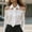 White, variant on ZOELNIC Women's Off-Shoulder Tie Neck Shirt Solid Color Slim Fit Blouse for Elegant Casual, S