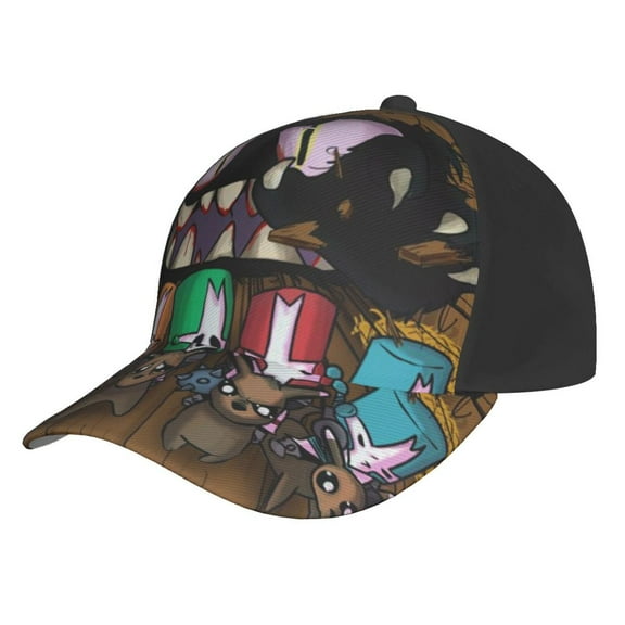 Castle Crashers Play Unisex Baseball Cap Adjustable Trucker Dad Hat Anti UV Sun Hats Snapback Hat For Men And Women