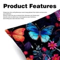 thumbnail image 2 of Butterfly Elegant Velvet Throw Pillow Covers Set with Unique Patterns - 16x16", 18x18", 20x20" - Pack of 2 for Chair Pillow Covers and Various Occasions, 2 of 6