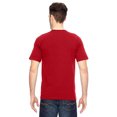 thumbnail image 2 of Bayside Adult 6.1 oz., 100% Cotton Pocket T-Shirt - RED - L, 2 of 3