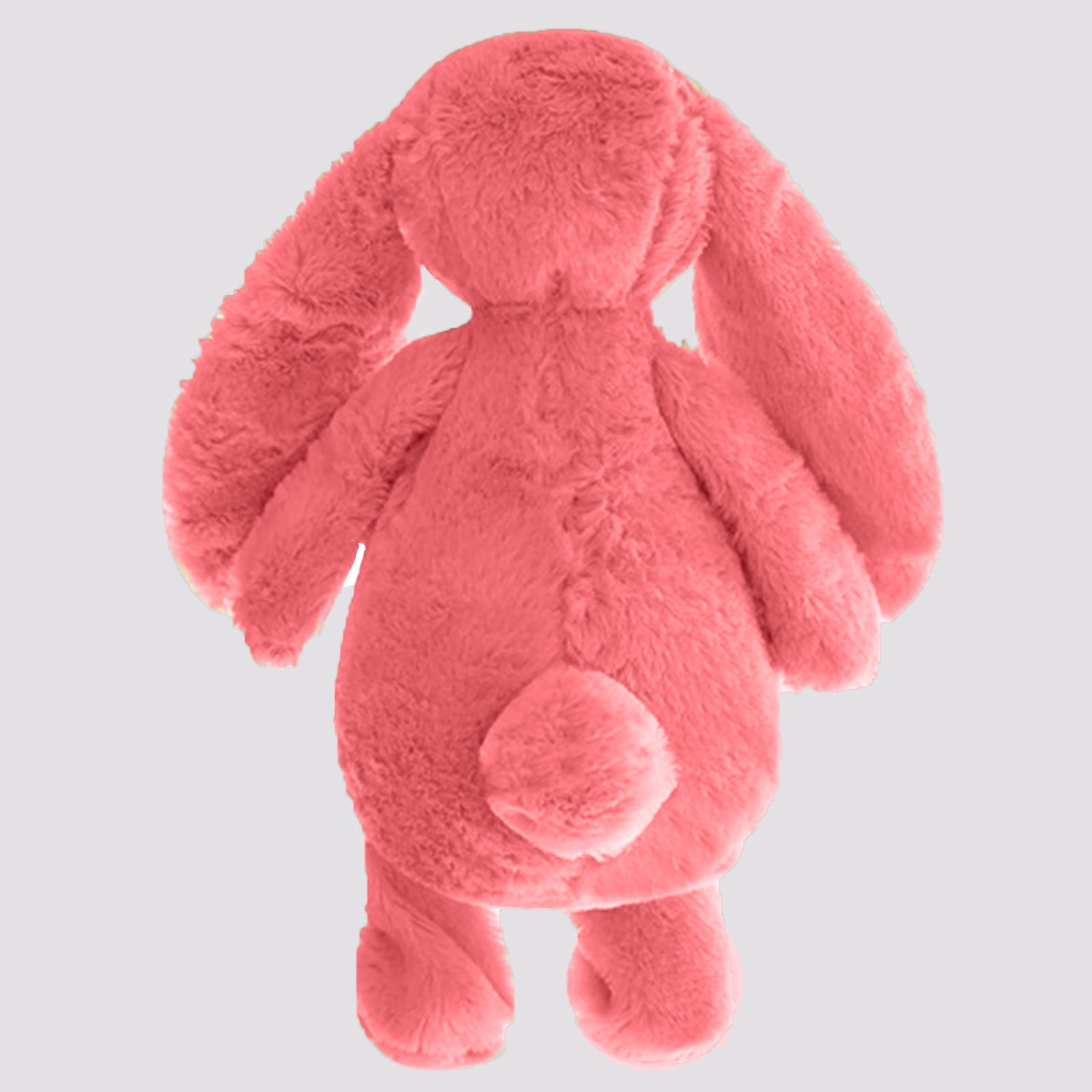 Bunny Stuffed Animal, 11.02Inches Bunny Plush, Super Fluffy Stuffed Rabbit with Long Ears, Cute Bunny Plushie Toy (Pink)