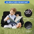 thumbnail image 5 of 24.4" Wide Stadium Seat For Bleachers With Back Support 6 Reclining Options,Folding Bleacher Chair,Comfortable Cushion,Water-Resistant,Portable For Sporting Events,Camping, 5 of 7