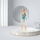 thumbnail image 3 of Figura pintada a escala 1/64, modelo de escena callejera de personaje de mujer fitness Celular Blue Play, 3 of 9