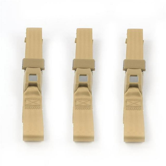 Standard 2 Point Tan Lap Bench Seat Belt Kit for 1941-1948 Ford - 3 Belts