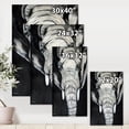 thumbnail image 4 of Designart ' The Close Up Portrait Of An African Elephant ' Farmhouse Canvas Wall Art Print, 4 of 4