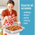 thumbnail image 3 of Disposable Aluminum Pans With Lids, 9x13 (10pc) And 8x8 Square (10pc) Combo Set, Heavy Duty Baking and Cake Pan for Catering Storage, 3 of 6
