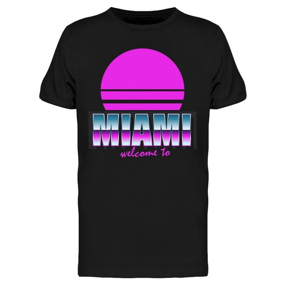 Welcome To Miami, Emblem T-Shirt Men -Image by Shutterstock, Male XX-Large
