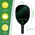 thumbnail image 4 of Franklin Sports Activator Pickleball Paddle - Wood 13mm Core Racket - Green, 4 of 8