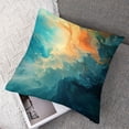 thumbnail image 7 of JRXY Gold and Blue Abstract Art Printed Pillowcase Set of 2 White, 7 of 7