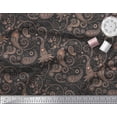 thumbnail image 3 of Soimoi Modal Satin Fabric Floral & Paisley Print Fabric by The Yard 42 Inch Wide, 3 of 3