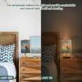 thumbnail image 5 of Boat Ship Sea Table Lamp USB Bedside Desk Nightstand Lamp Printed Gifts Small Lamp Wood Base for Bedroom Living Room Kids Room College Dorm, 5 of 7