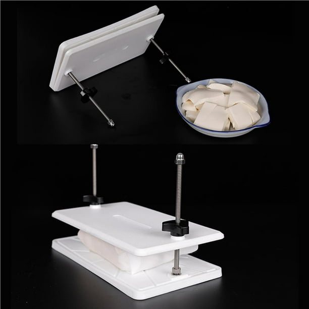 Wosthever Prensa de tofu con placas curvas, escurridor, placa de presión, utensilios manuales blancos de cocina, herramientas de molde de tablero hechas a Cocina y Comedor Wosthever HA030427-00