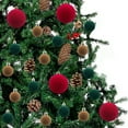 thumbnail image 7 of WEGFTDUOP 44 Pcs Velvet Christmas Balls Flocked Christmas Tree Ornaments Plastic Balls Xmas Decorative Hanging Ornaments Christmas Tree Decoration, 7 of 7