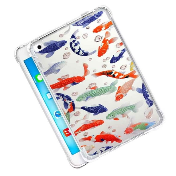 Compatible with iPad Pro 12.9 inch 2017 Phone Case, Koi-Fish-Silicone-Phone Case Silicone Protective for Teen Girl Boy Case for iPad Pro 12.9 inch 2017