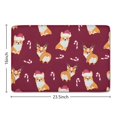 thumbnail image 5 of Christmas Corgi Flannel Non Slip Door Rugs,Washable Door Mats Indoor,Decorative Door Mats,Dirt-Resistant and Absorbent Doormat for Entrance,Bedroom,Kitchen,Bathroom,23.5x16in(60x40cm), 5 of 5