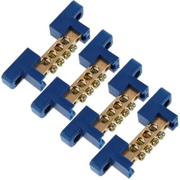 WHAMVOX 4Pcs Grounding Bar Ground Barterminal Block .00X2.50X1.30CM for Professionals