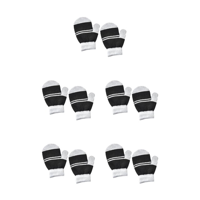 Qarigey 1 par de manoplas para niños pequeños, sencillas, para niños y niñas, cómodas, calentadores de dedos de invierno, manoplas Type2 NO2