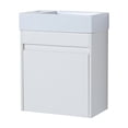 thumbnail image 4 of 18" Modern Floating Wall Mounted Bathroom Vanity with Sink, Bathroom Storage Cabinet with Shelf, 4 of 7
