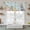 Green, variant on Easter Tier Curtains 54 Inch Length, Easter Grey Bunny Spring Watercolor Eggs Butterflies Cafe Short Curtains for Bathroom Over Sink, Small Kitchen Curtain Light Filtering Drapes 2 Panels 27.5"Wx54"L