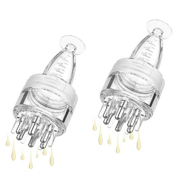 Hair Oil applicator For Scalp Minoxidil Medicine Essential Liquid Massager Scalp Oil Applicator for Follicle Care Treat Hair Loss Thinning(2 Pack)