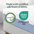 thumbnail image 4 of 8 Inch Twin Mattress – Cooling Memory Foam, Medium Feel, Fiberglass Free, CertiPUR‑US Certified Safe Materials, White, 4 of 5
