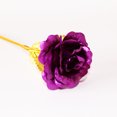 thumbnail image 3 of Rosa artificial chapada en oro de 24 quilates de YO CHO, rosa de lámina de oro de 24 quilates, caja Galaxy, regalo creativo para cumpleaños, San Valentín, día de la madre y Navidad, 3 of 5